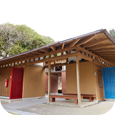 温水シャワー室の写真